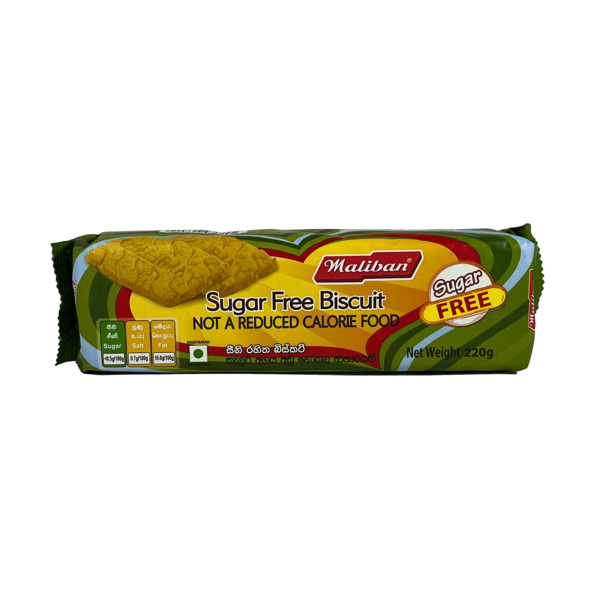 Maliban Sugar Free Biscuit 220g