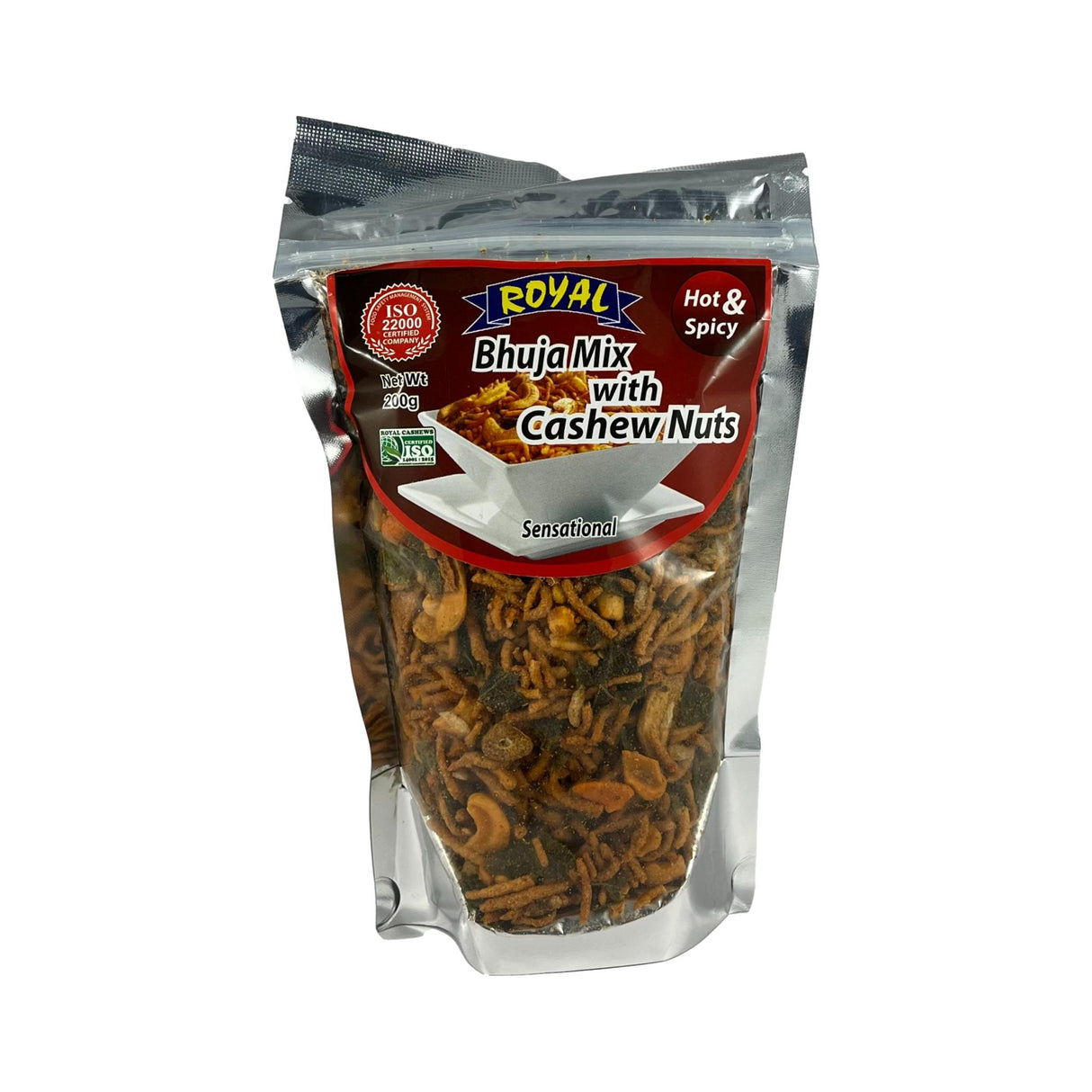 Royal Bhuja Mix with Cashew Nuts Hot & Spicy 200g