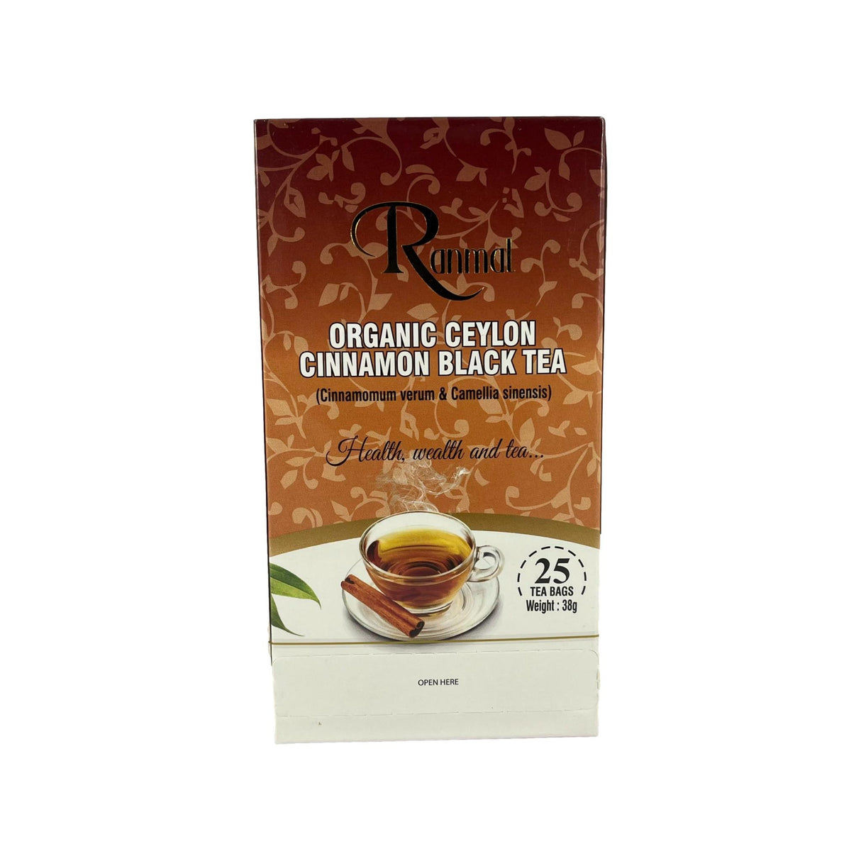 Ranmal Organic Ceylon Cinnamon Back Tea 25bgs 38g