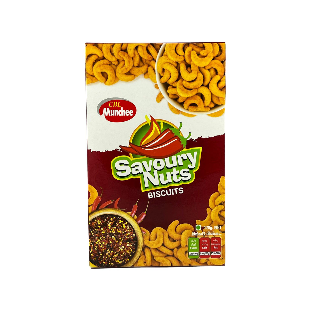 Munchee Savoury Nuts Biscuits 170g