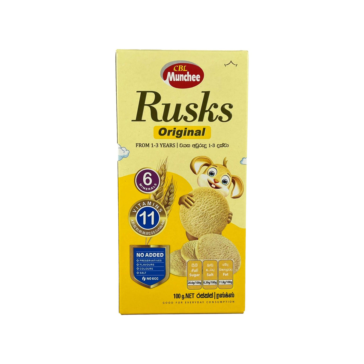 Munchee Rusks Original 100g