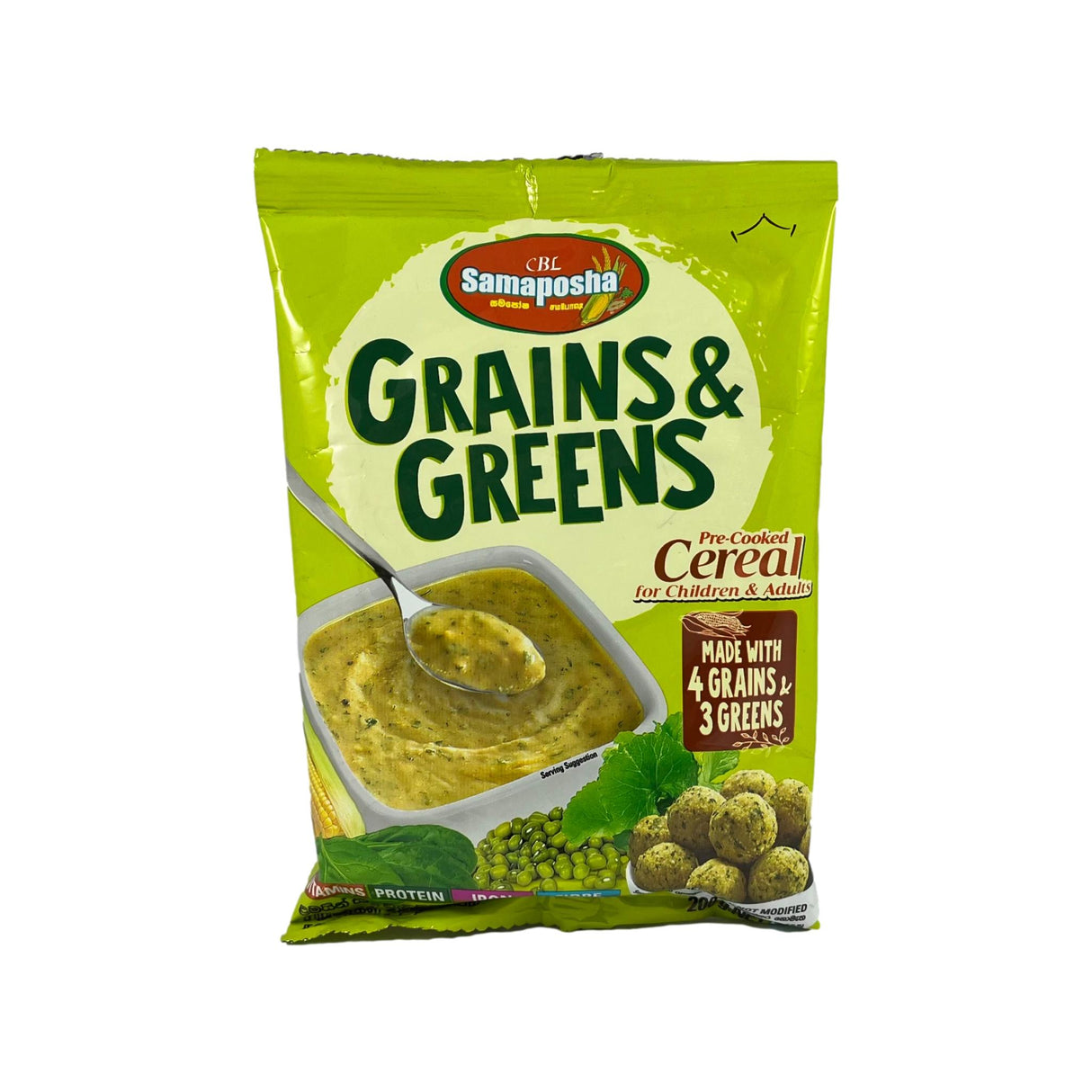 Samaposha Grains & Greens Pre-Cooked Cereal 180g