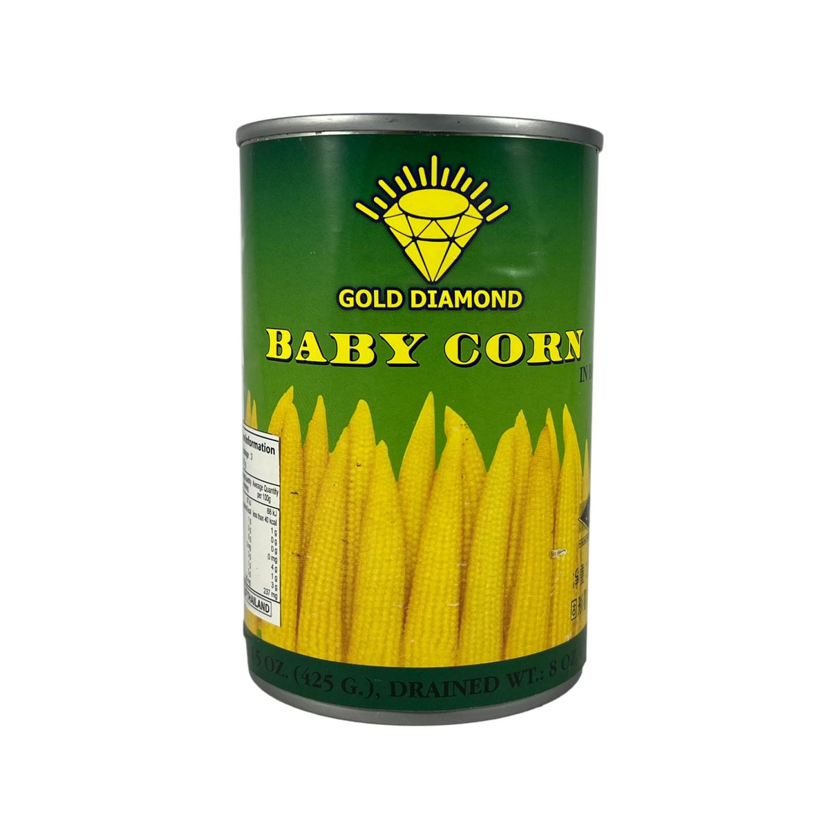 Gold Diamond Baby Corn in Brine 425g