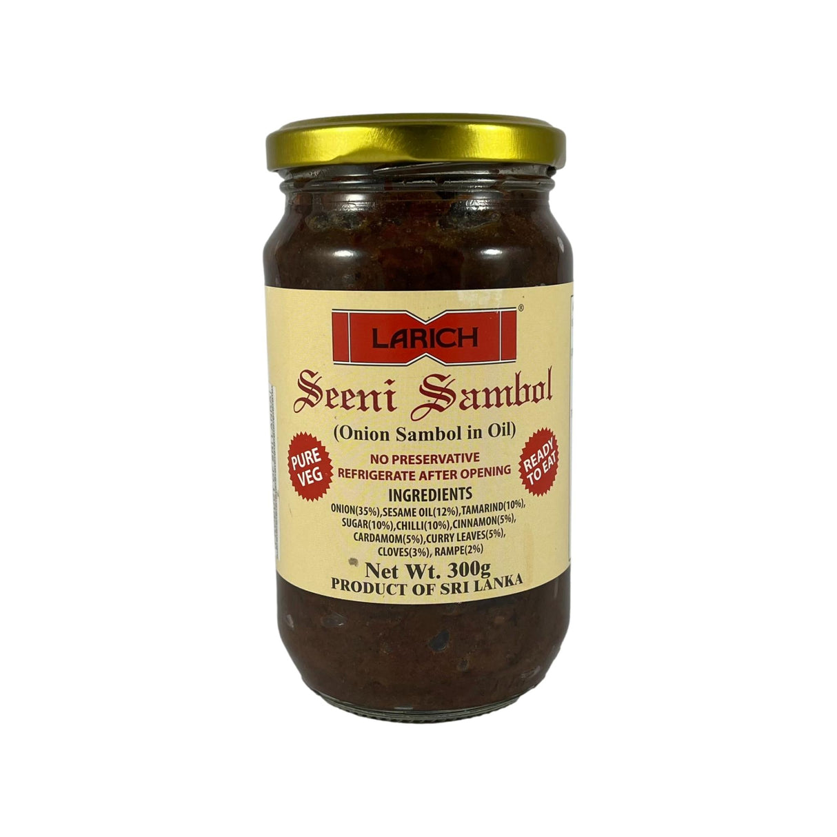 Larich Seeni Sambol (Onion Sambol in Oil) 300g