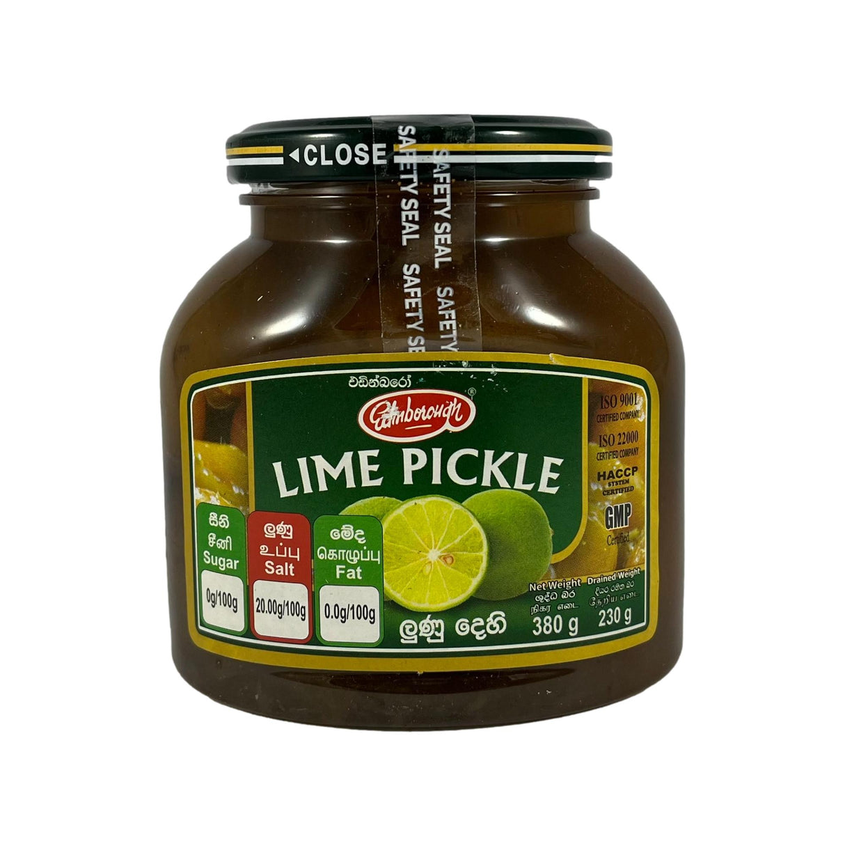 Edinborough Lime Pickle 380g