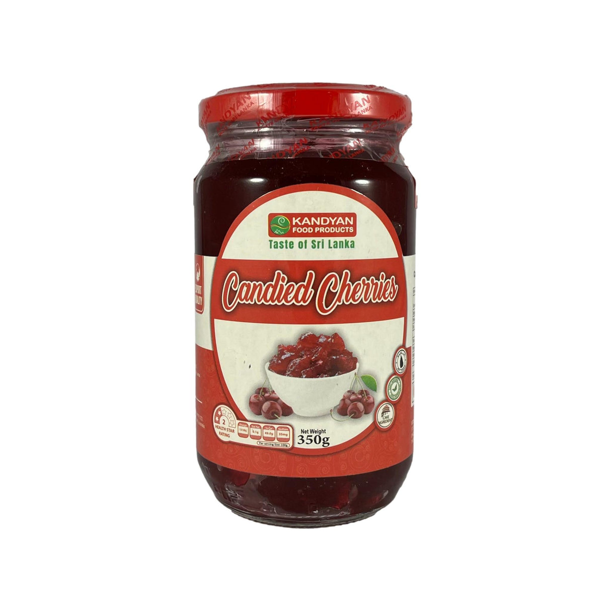 Kandyan Candied Cherries 350g