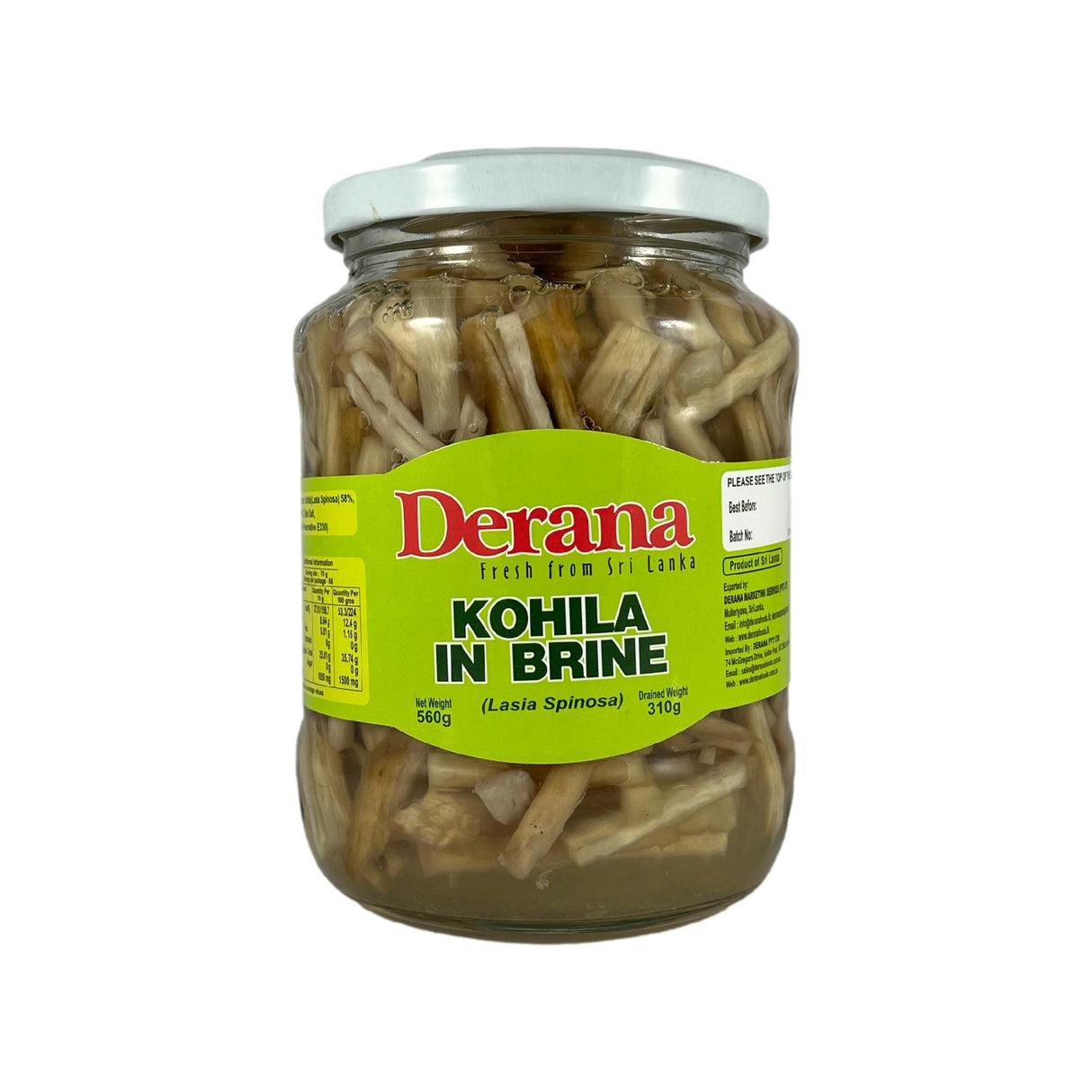 Derana Kohila in Brine 560g