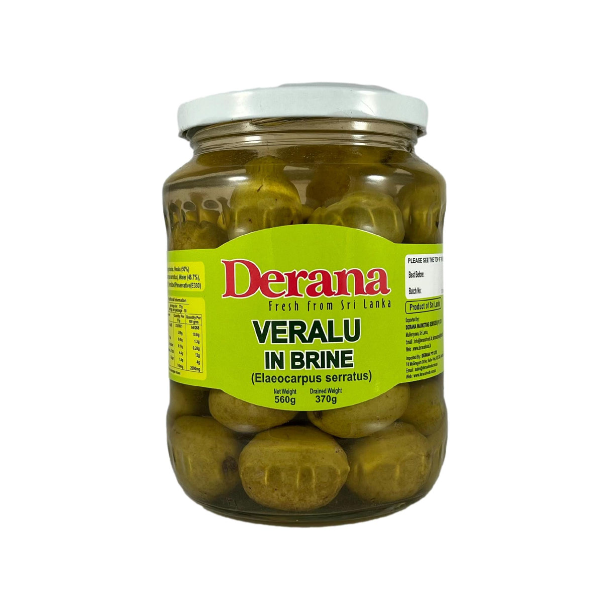 Derana Veralu in Brine 560g