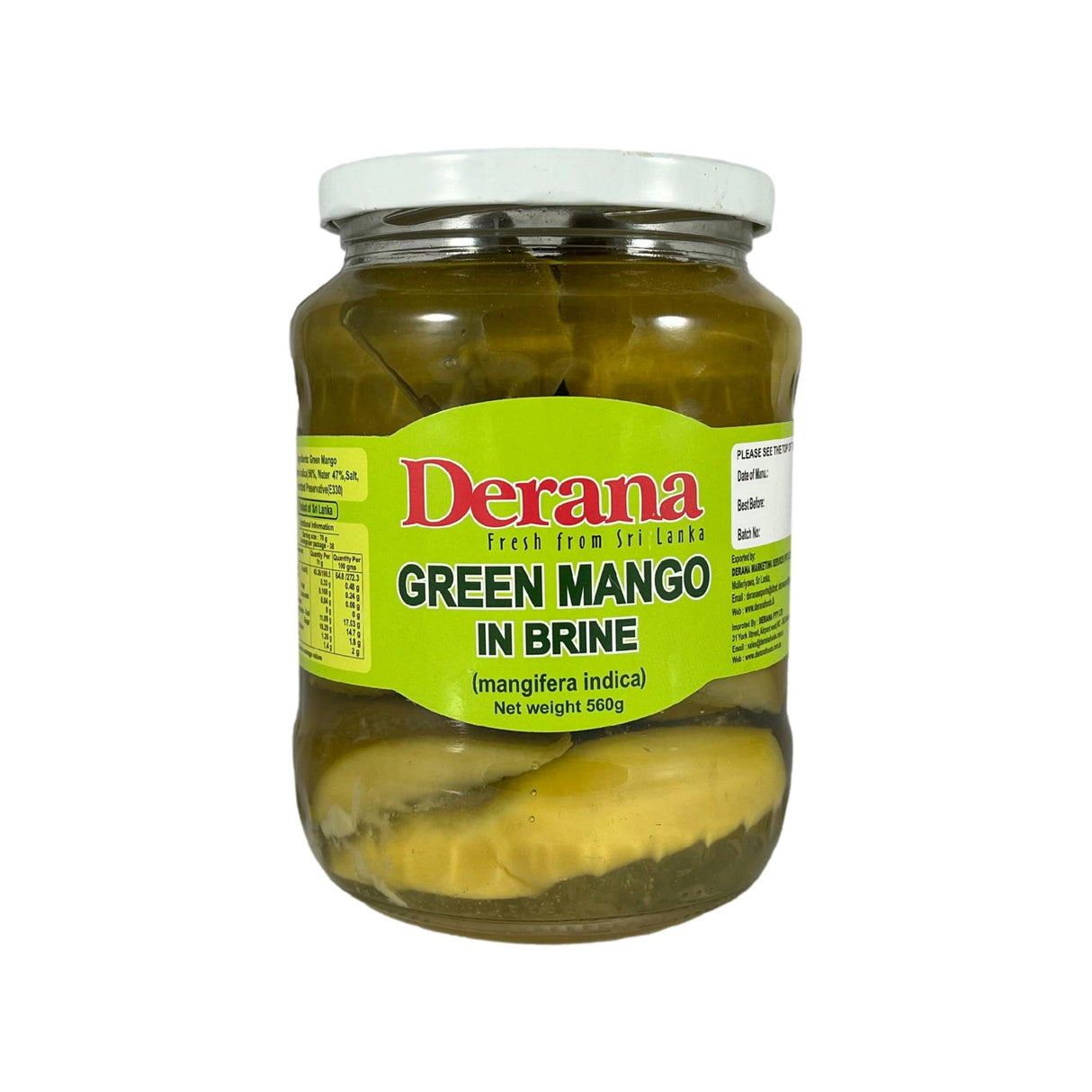 Derana Green Mango in Brine 560g