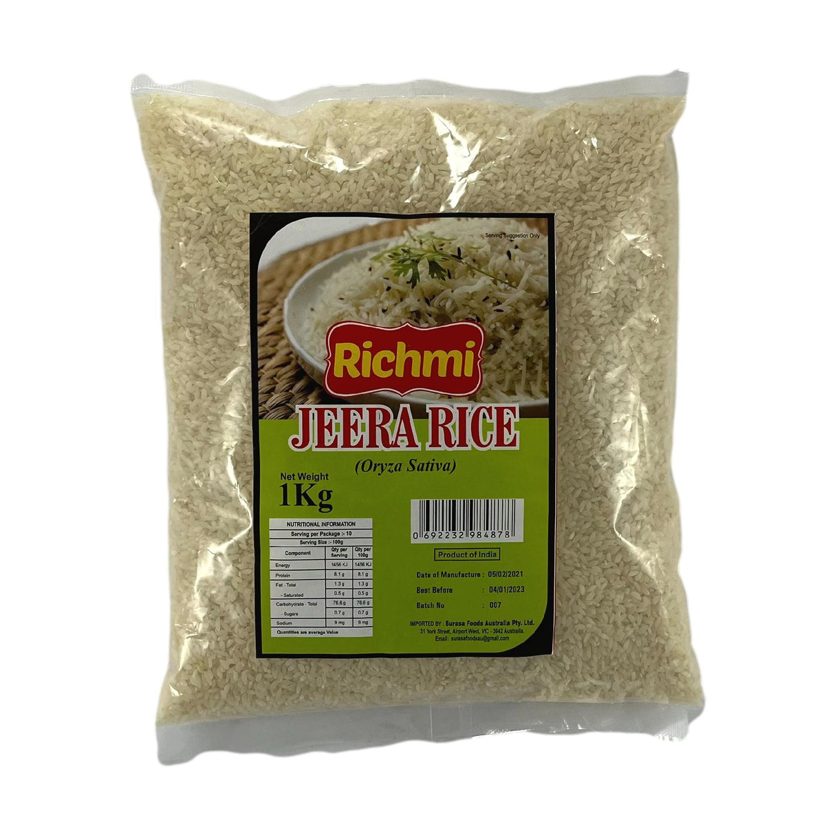 Richmi Jeera Rice 1kg