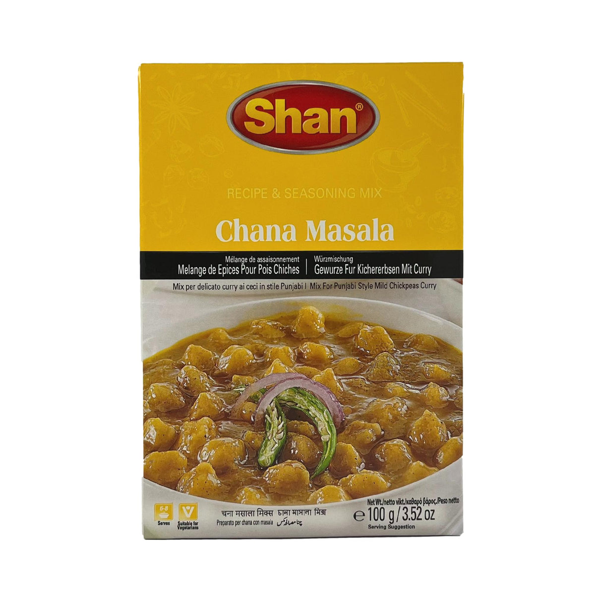 Shan Chana Masala Recipe & seasoning Mix 100g