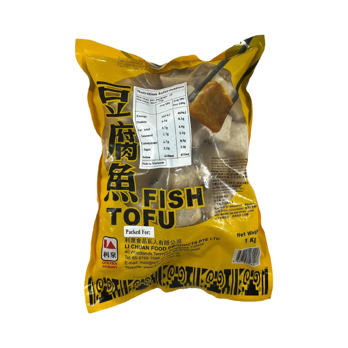 Li Chuan Fish Tofu 1kg