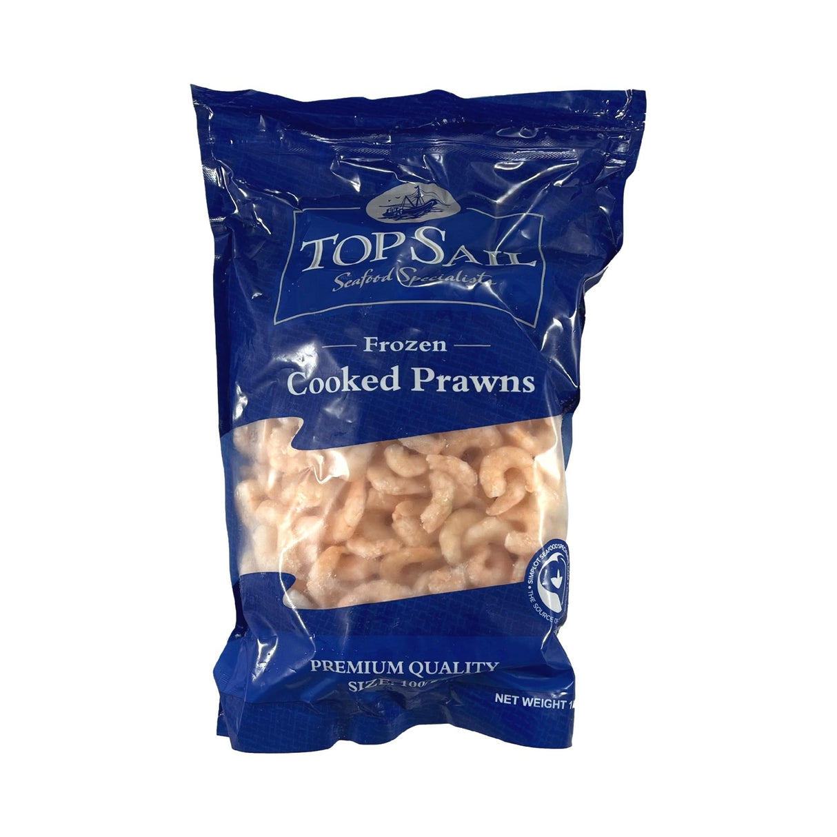 Topsail Frozen Cooked Prawns 1kg(Size 100/200)