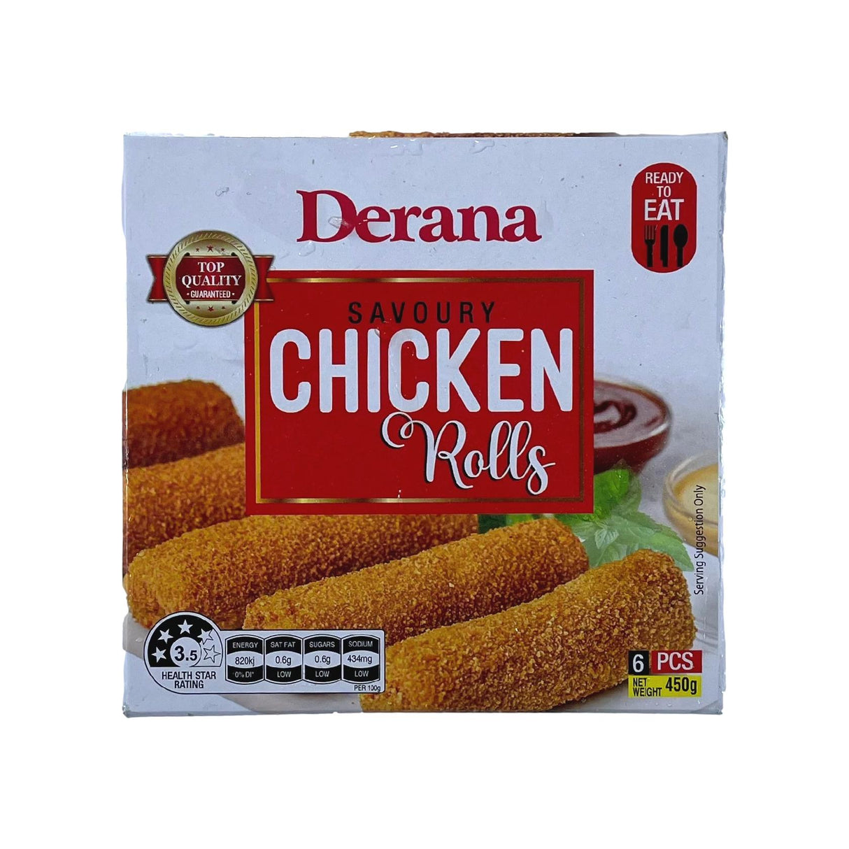 Derana Savoury Chicken Rolls 6pcs 450g