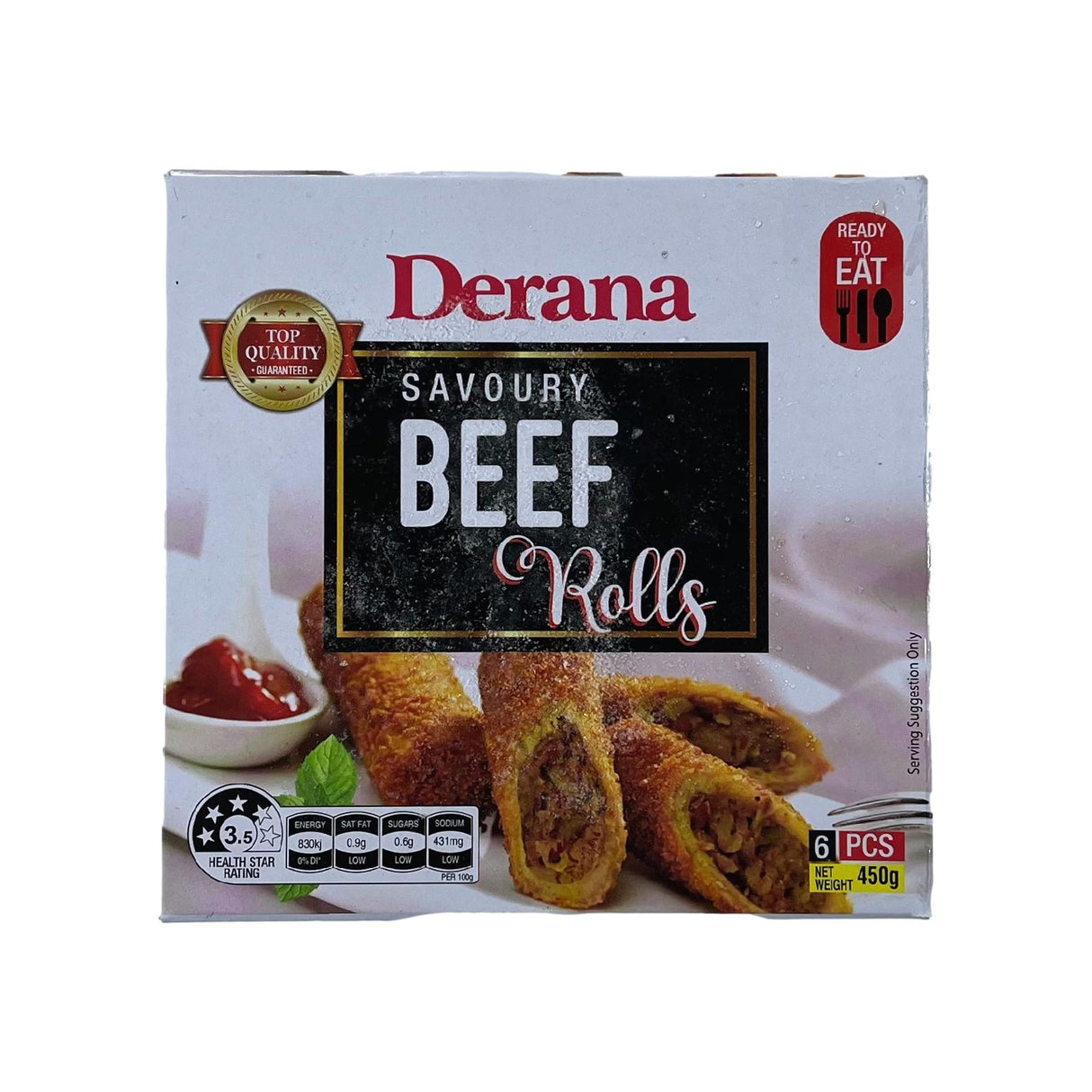 Derana Savoury Beef Rolls 6pcs 450g