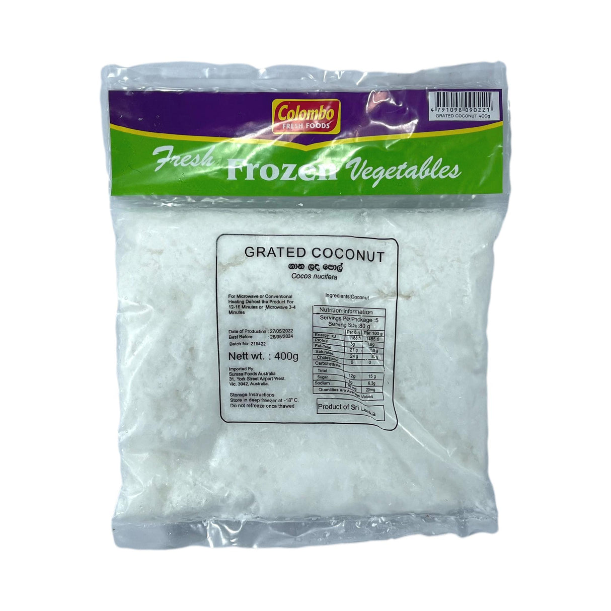 Colombo Grated Coconut 400g