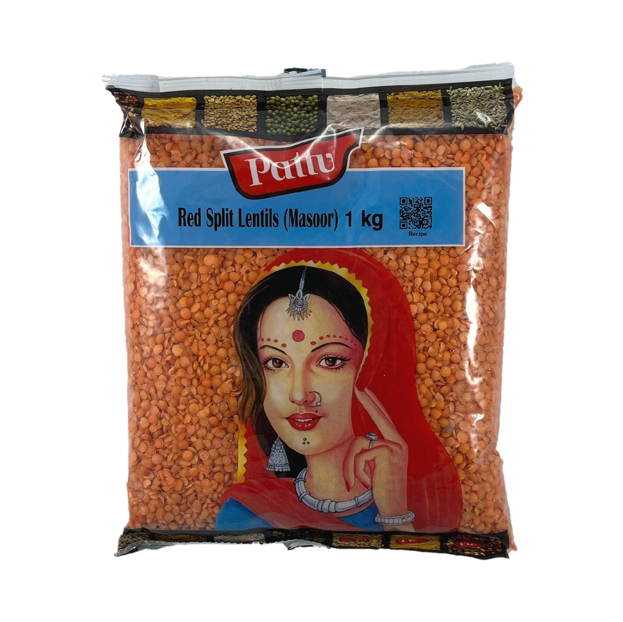 Pattu Red Split Lentils (Masoor) 1kg