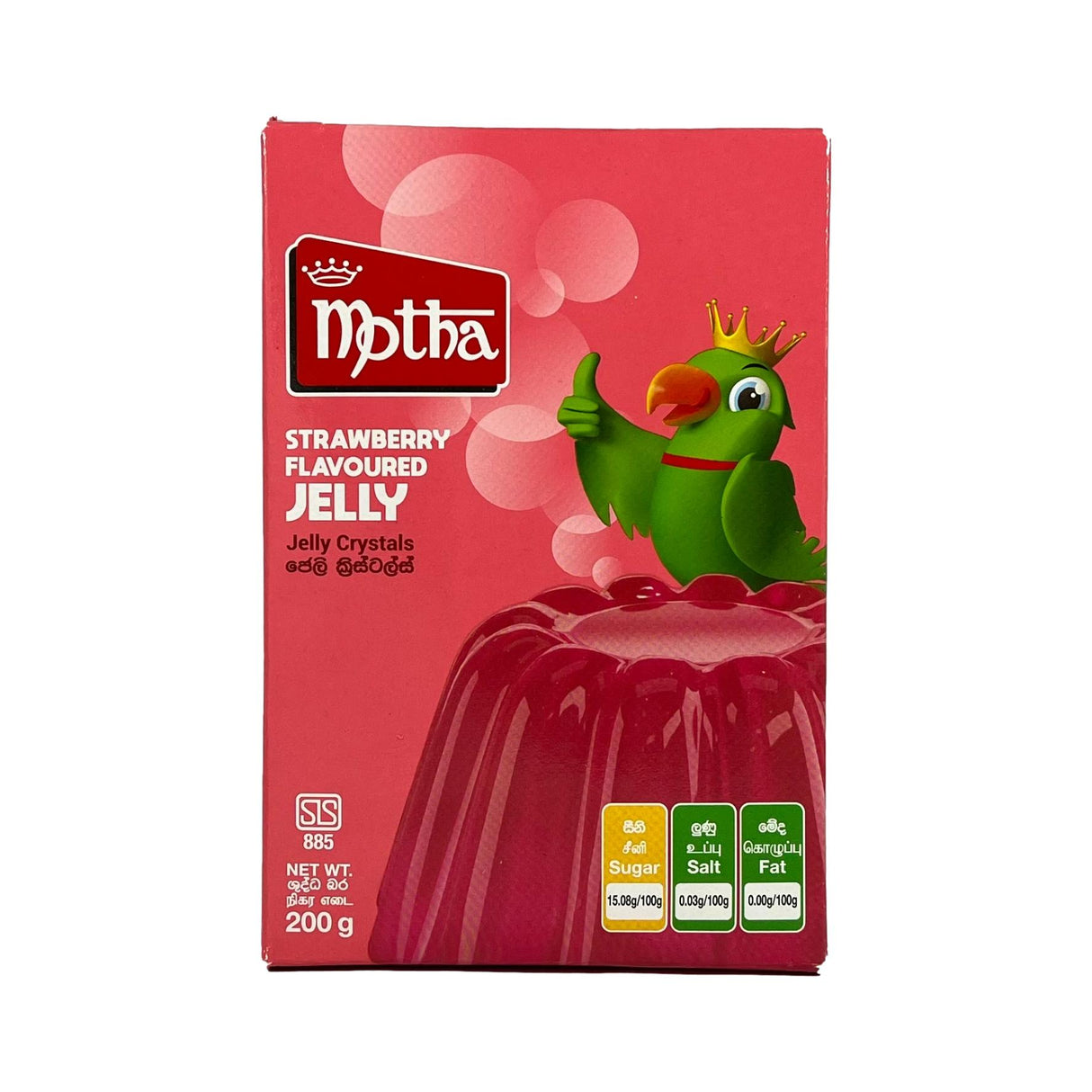 Motha Strawberry Flavoured Jelly Crystals 200g