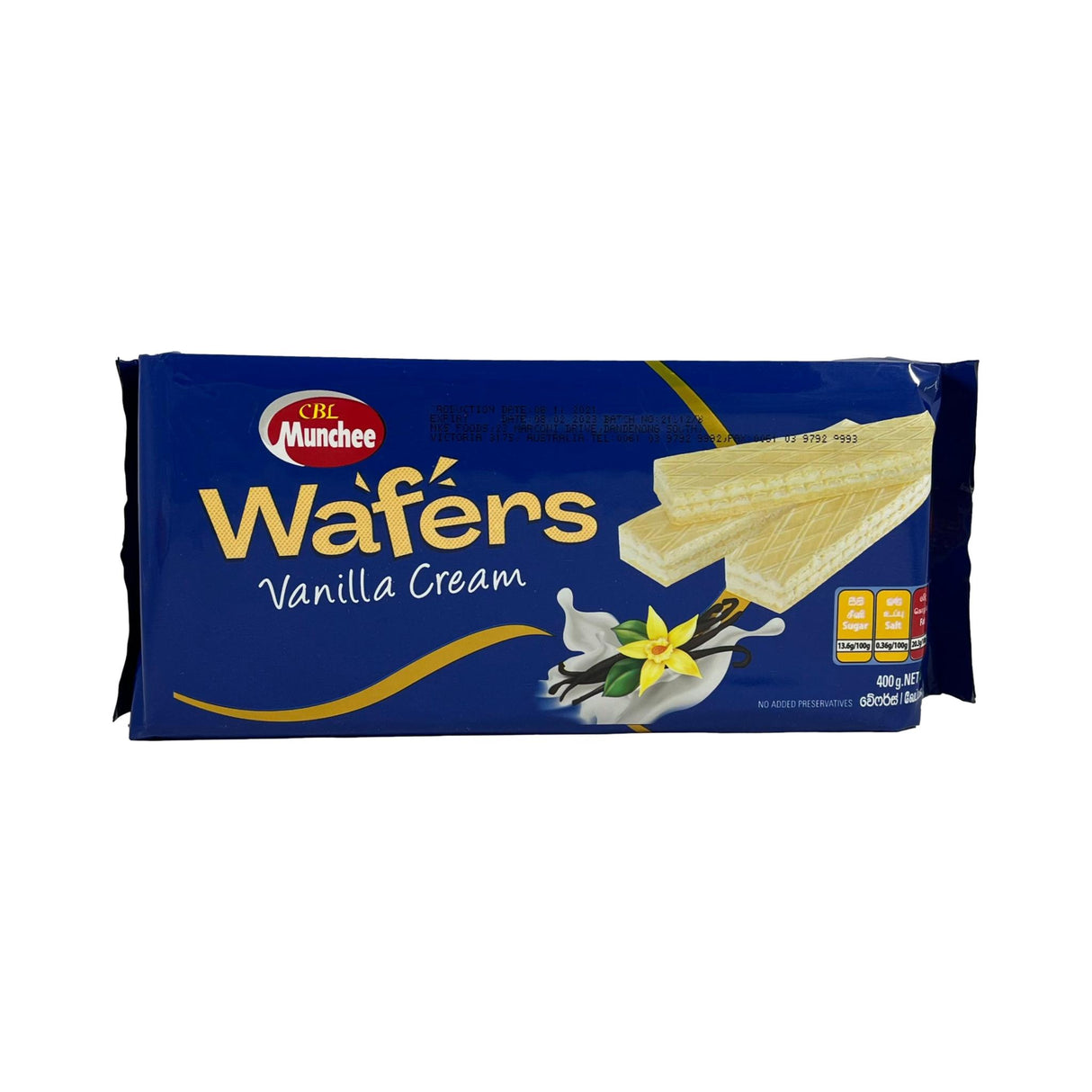 Munchee Wafers Vanilla Cream 400g