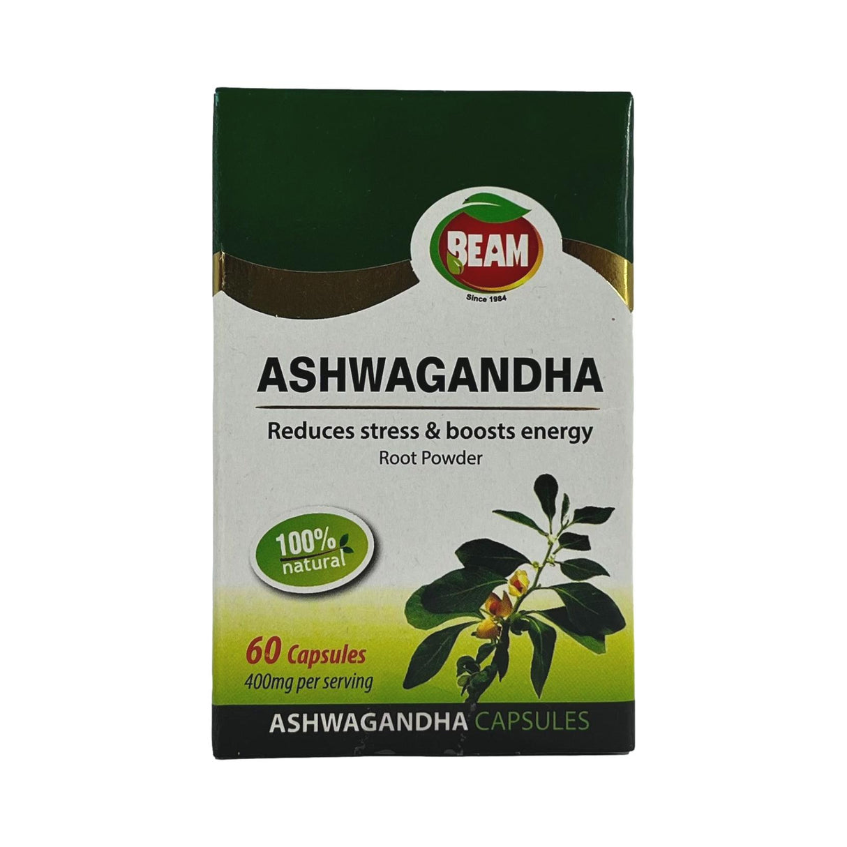 Beam Ashwagandha 60 Capsules 24g