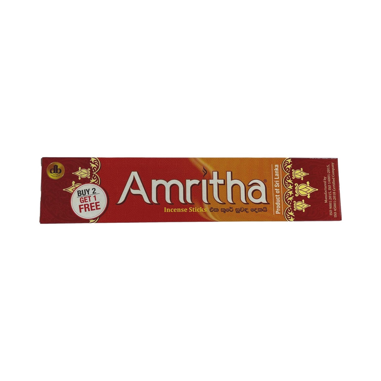 Amritha Incense Sticks Red (2 in 1) 24pk 30g