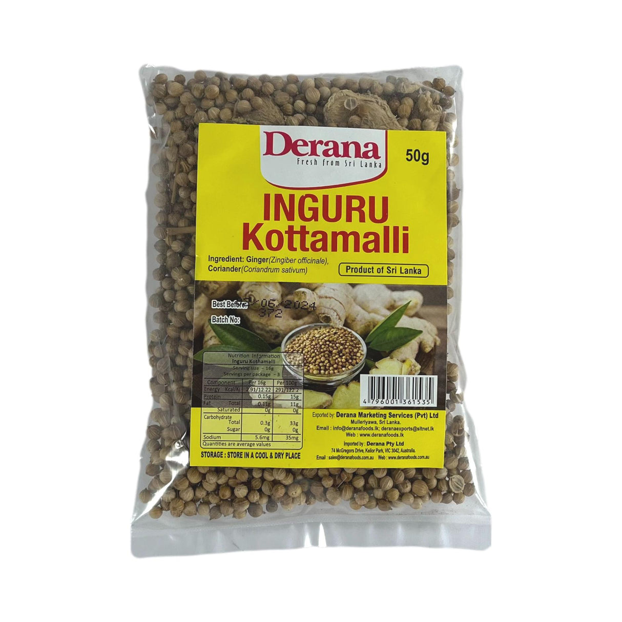 Derana Inguru Kottamalli 50g