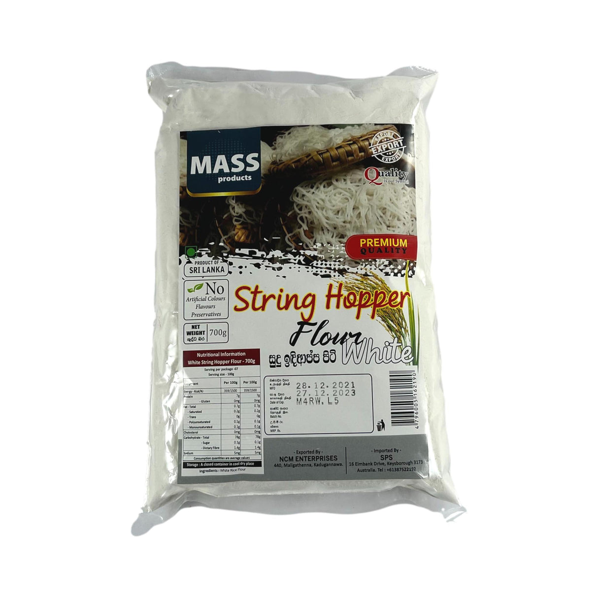 Mass String Hopper Flour White 700g