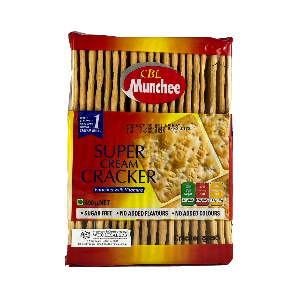 Munchee Super Cream Cracker 500g