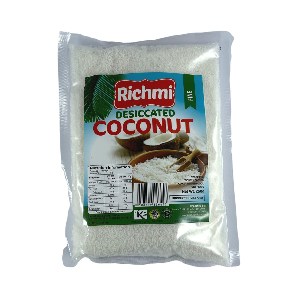 Richmi Desiccated Coconut (Fine) 250g