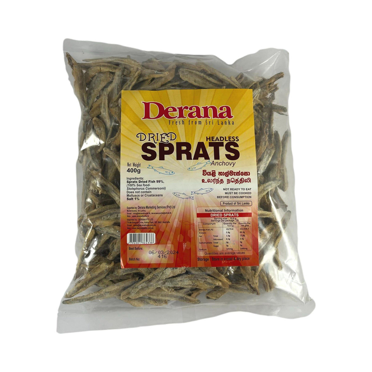 Derana Dried Sprats 400g