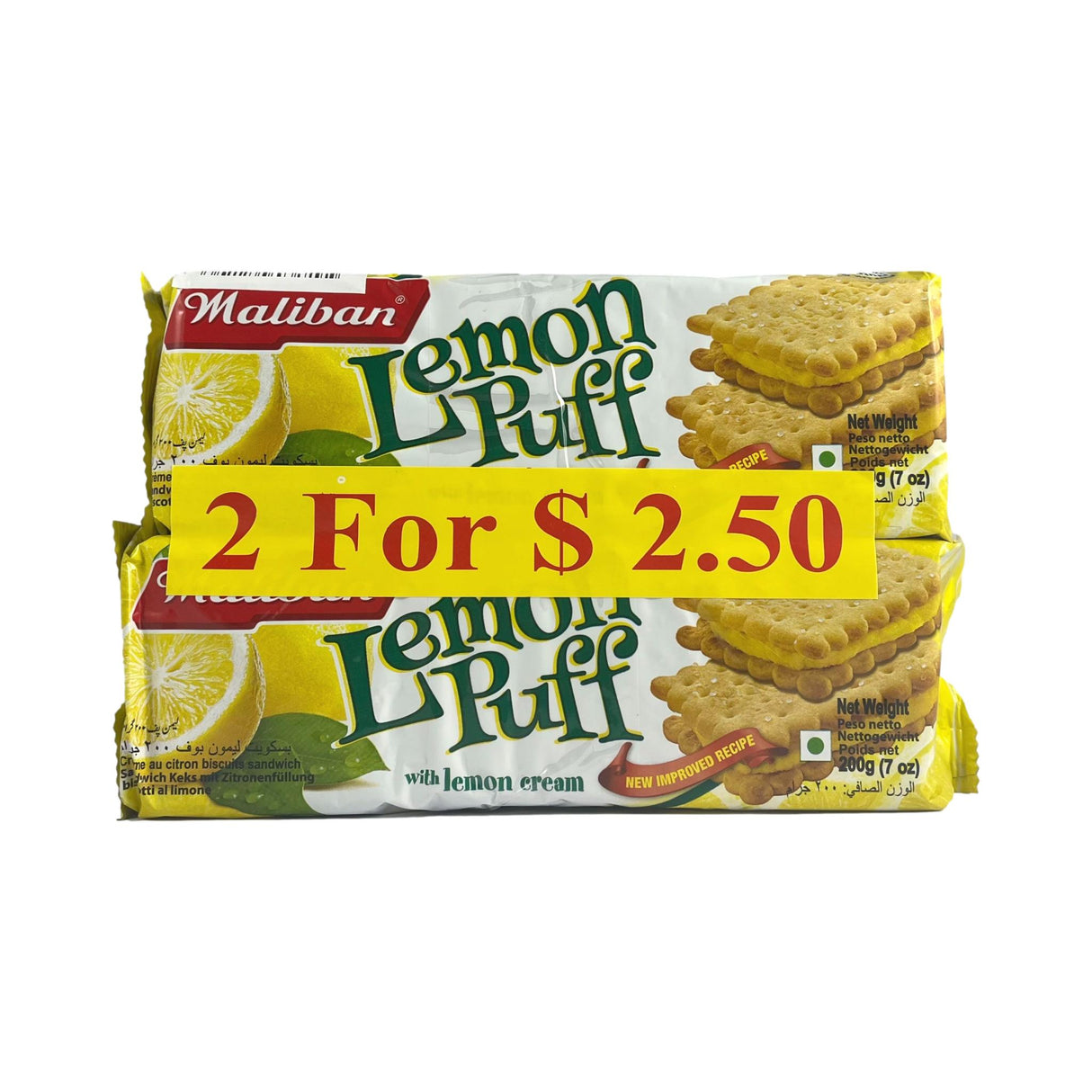 Maliban Lemon Puff 2x200g