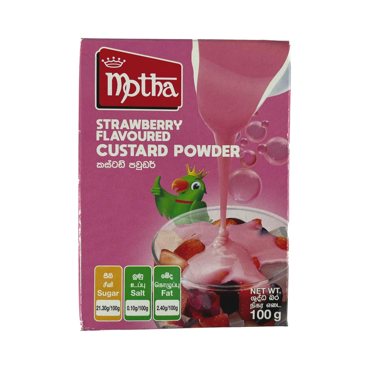 Motha Strawberry Flavoured Custard Powder 100g