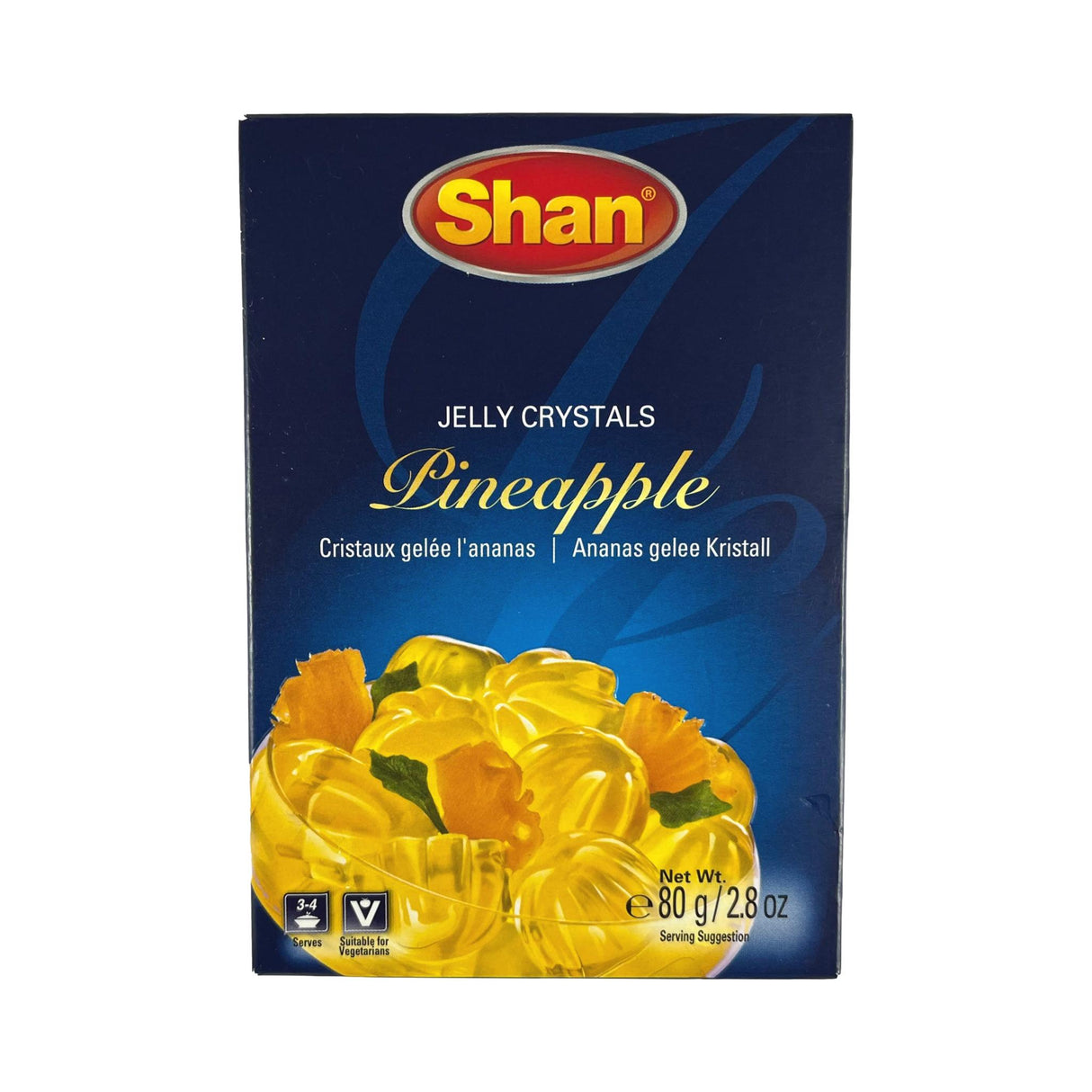 Shan Jelly Crystals Pineapple 80g