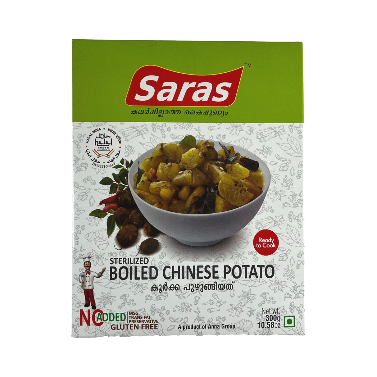 Saras Boiled Chinese Potato 300g