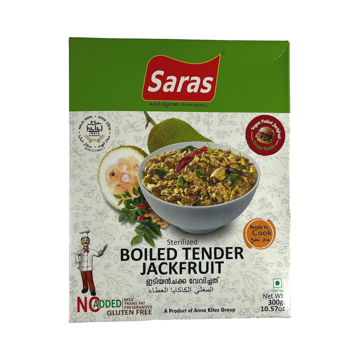 Saras boiled Tender Jackfruit 300g