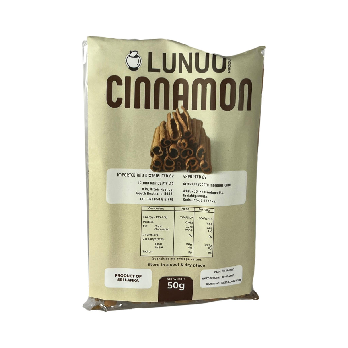 Lunuu Cinnamon 50g