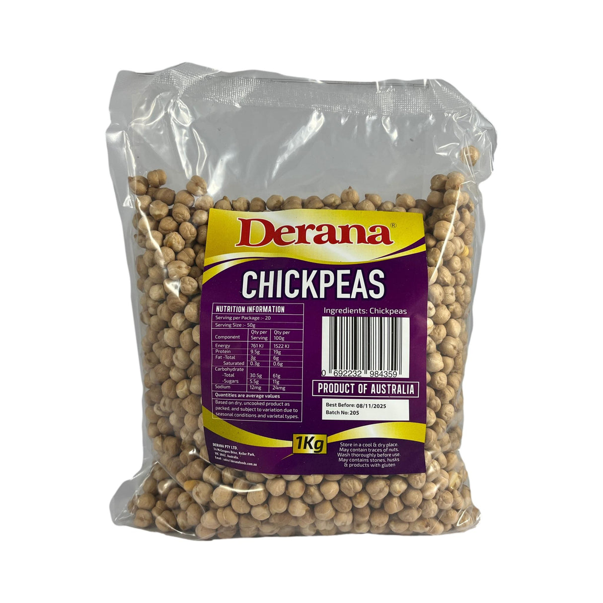 Derana Chickpeas 1kg