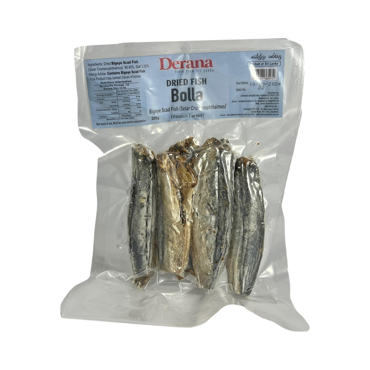 Derana Dry Fish Bolla 200g (Vac)