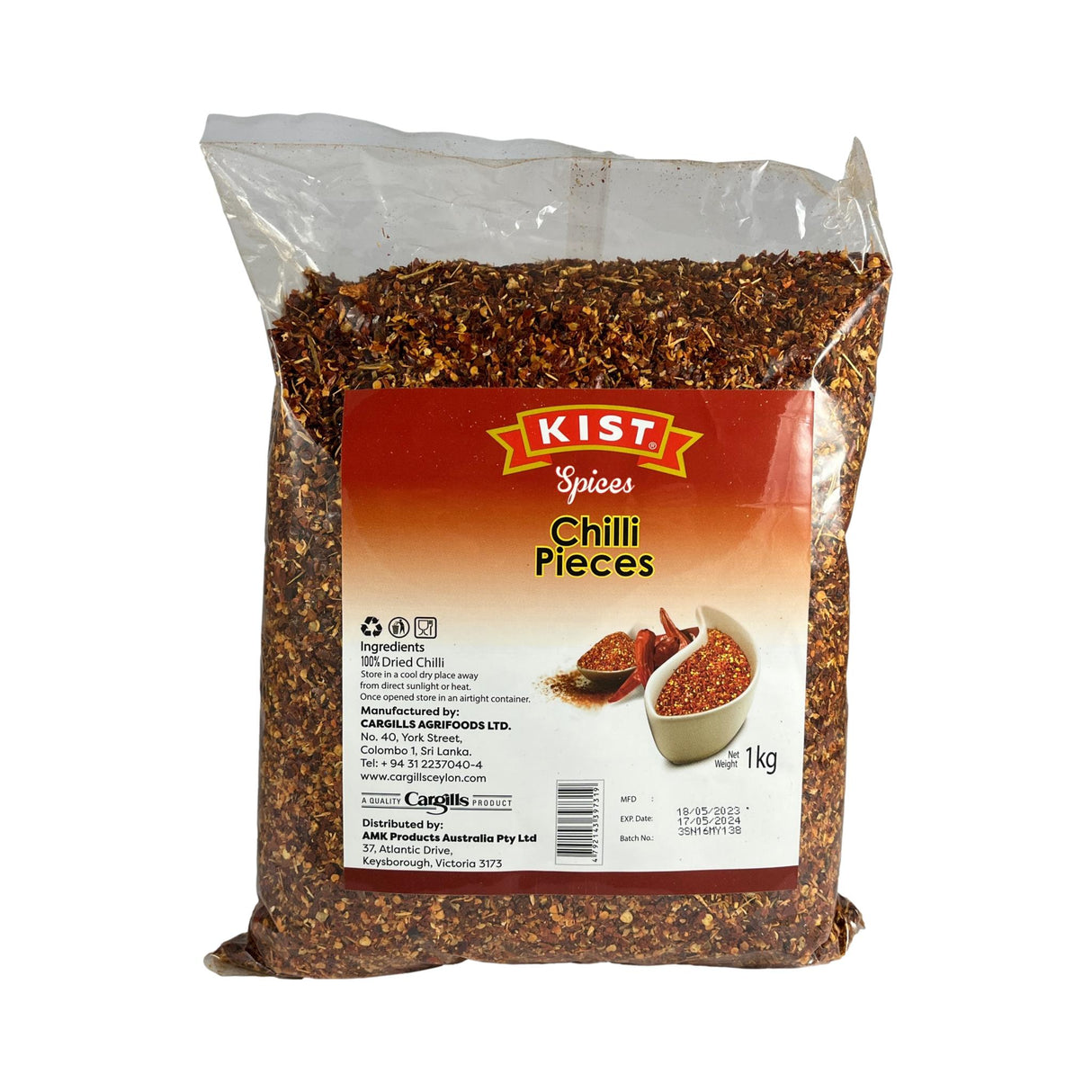 Kist Chilli Pieces 1kg