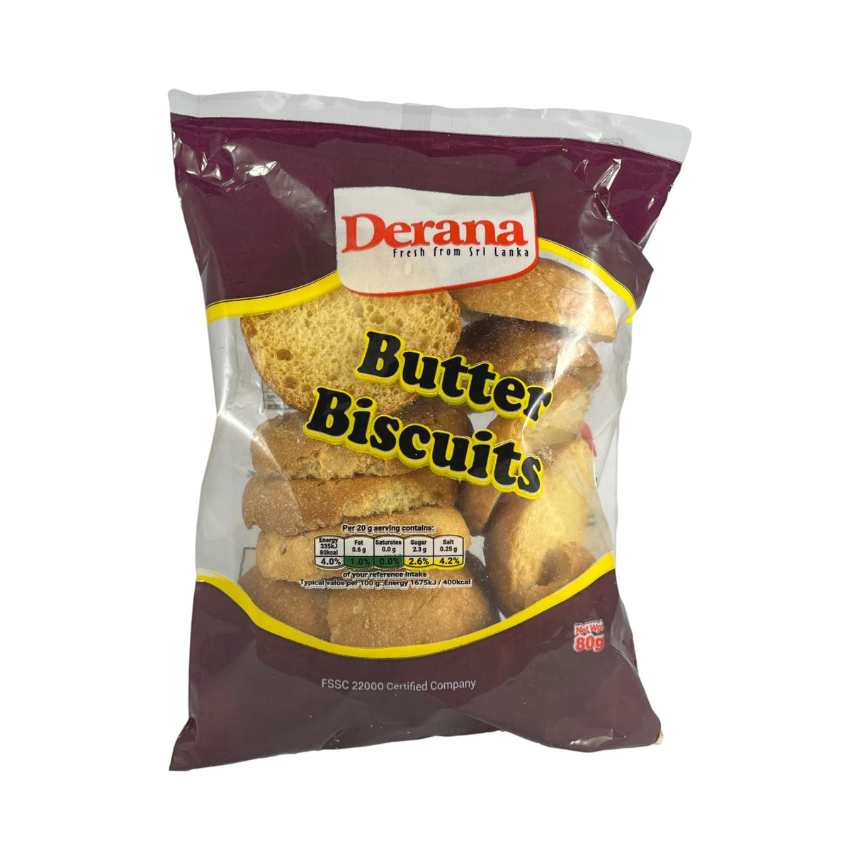 Derana Butter Biscuits 80g