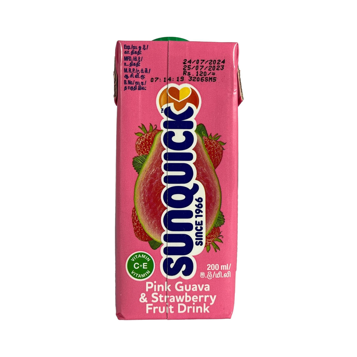 Sunquick Pink Guava & Strawberry Fruit Drink 200 ml