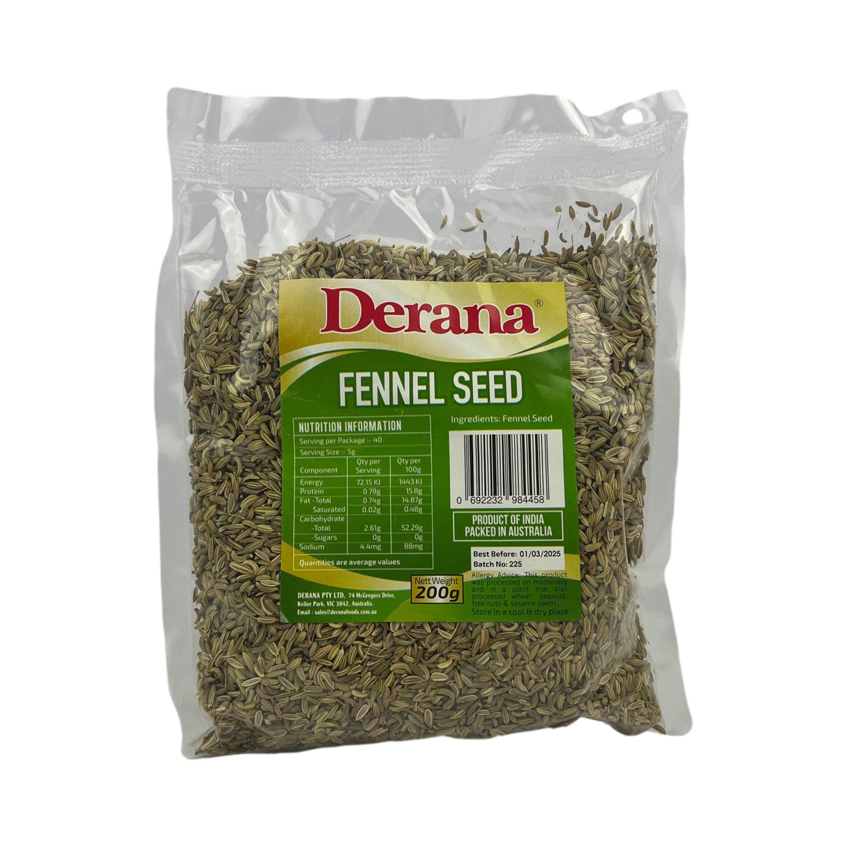 Derana Fennel Seeds 200g