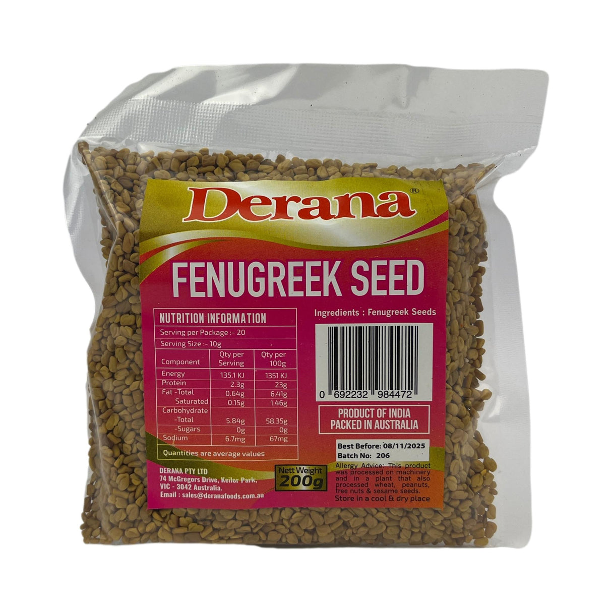 Derana Fenugreek Seeds 200g