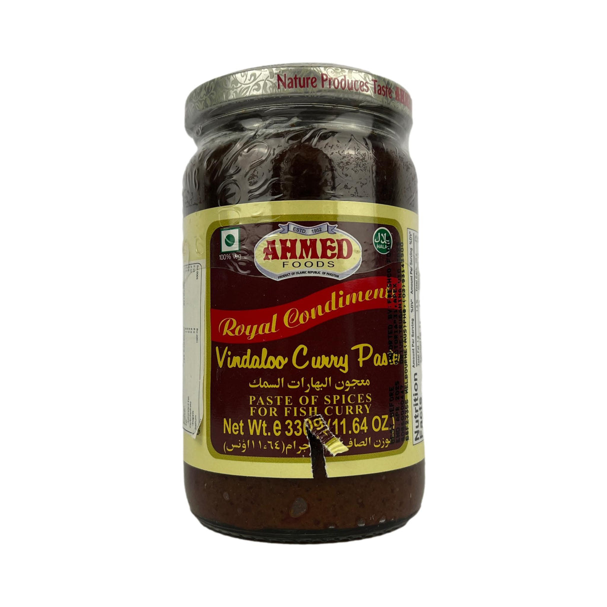 Ahmed Vindaloo Curry Paste 330g