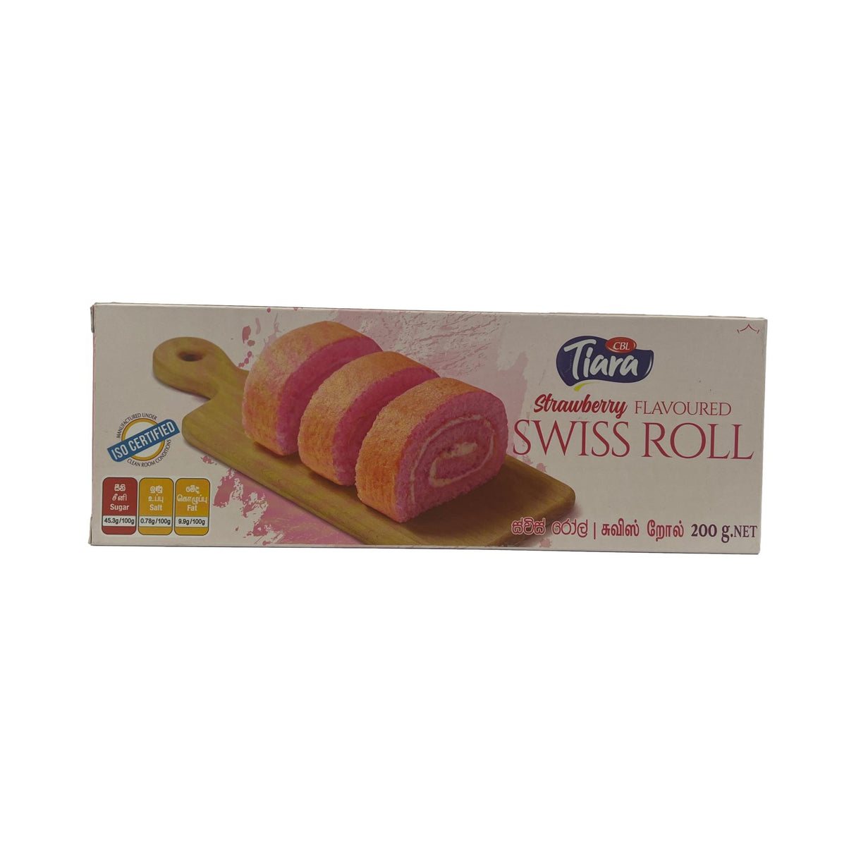 Tiara Swiss Roll Strawberry 200g