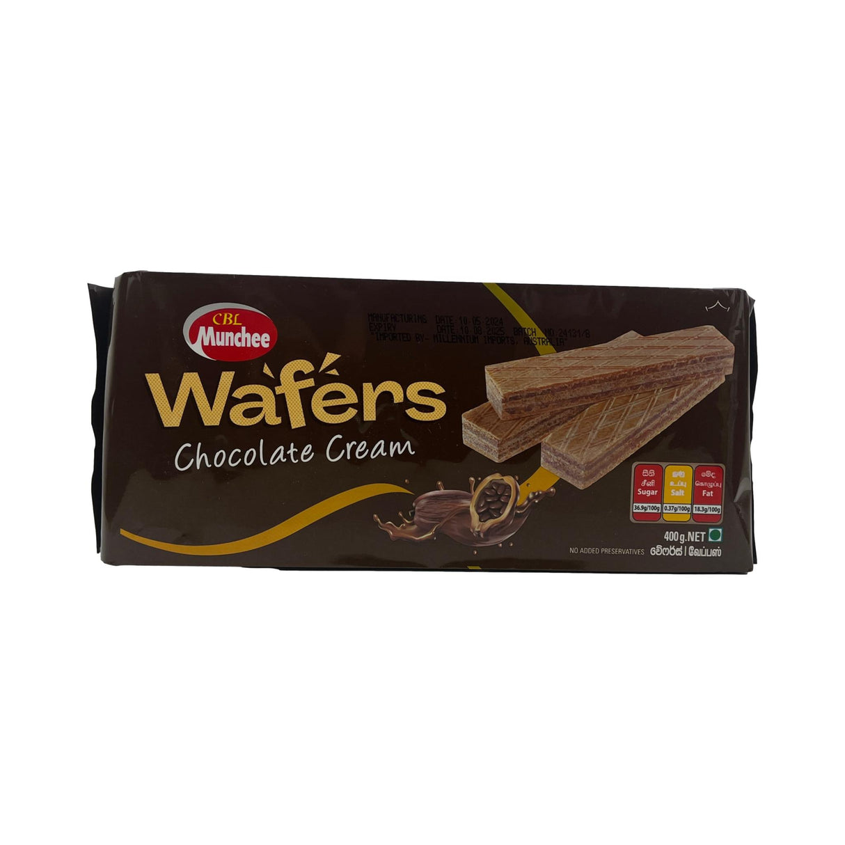 Munchee Wafers Chocolate Cream 400g