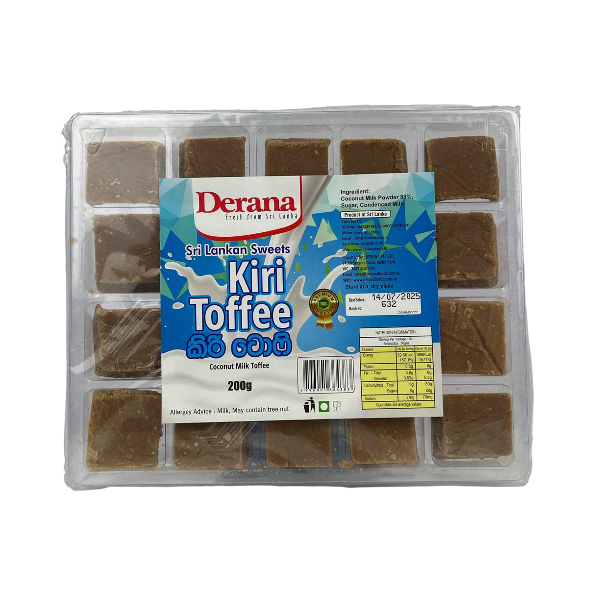 Derana Kiri Toffee 200g