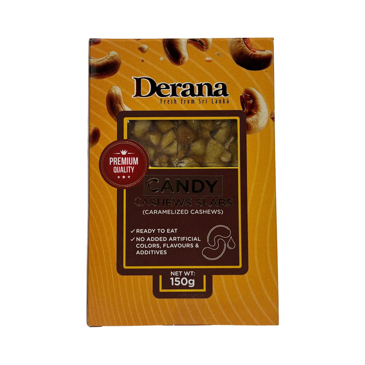 Derana Candy Cashews Slab 150g