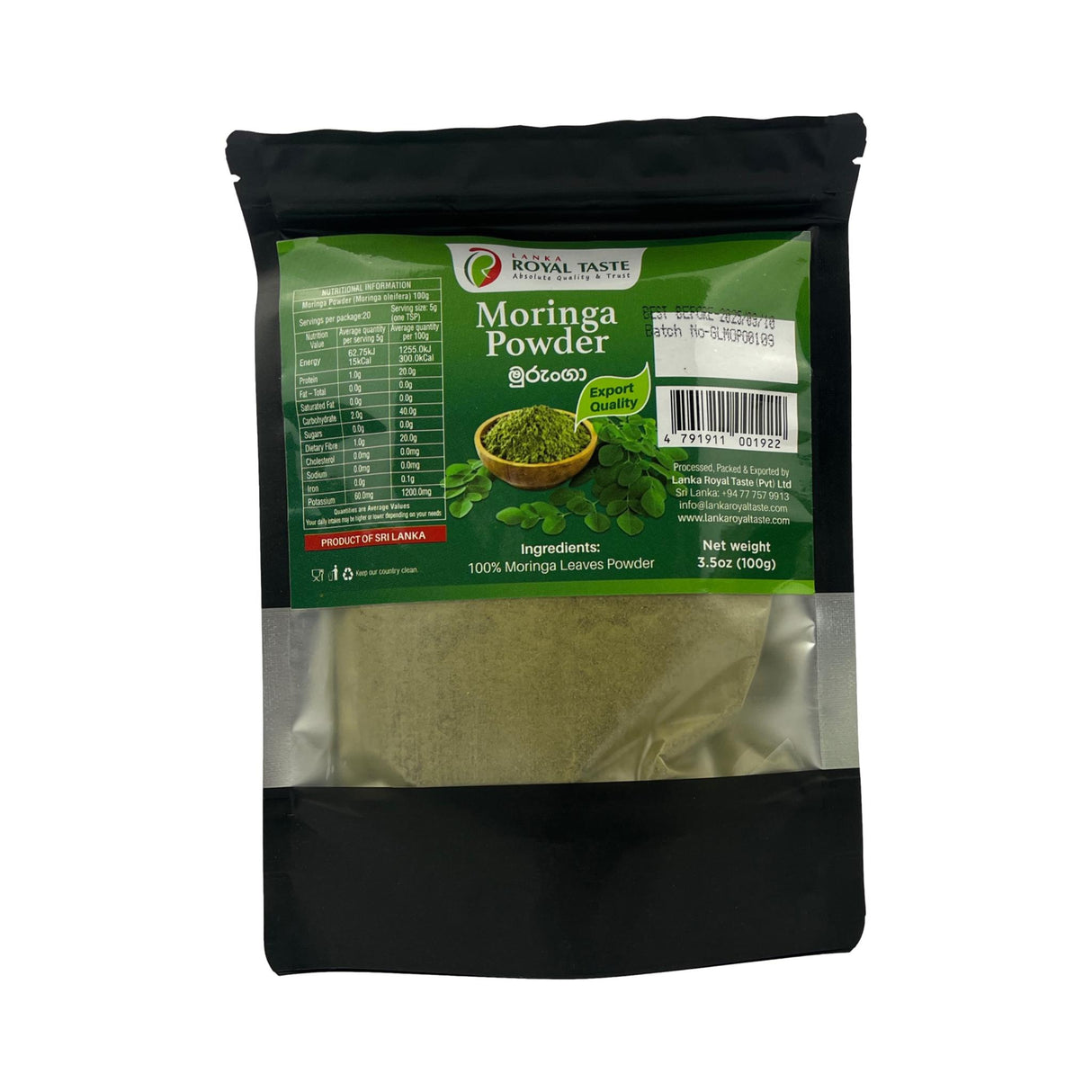 Royal Taste Moringa Powder 100g